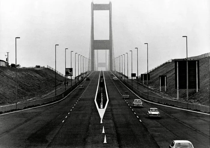 Framed Print : The Severn Bridge 1966 Framed Print : The Severn Bridge 1966