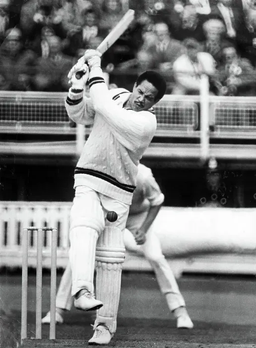 Framed Print : Sir Gary Sobers in action at Edgbaston 1973 Framed Print : Sir Gary Sobers in action at Edgbaston 1973