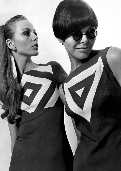 Sixties geometric fashions