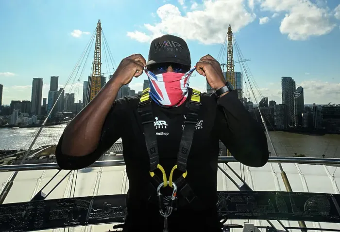 Framed Print : SoulofSport. Derek Chisora fight week behind the scenes 2024. Derek climbs the O2 arena to have a face off with Joe Joyce Framed Print : SoulofSport. Derek Chisora fight week behind the scenes 2024. Derek climbs the O2 arena to have a face off with Joe Joyce