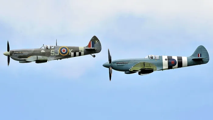 Framed Print : Spitfires from the battle of Britain Memorial flight Framed Print : Spitfires from the battle of Britain Memorial flight