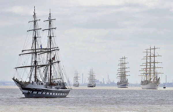 Tall Ships on the river Mersey