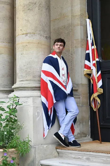Framed Print : Team GB flag bearer Tom Daley Paris 2024 Olympics Framed Print : Team GB flag bearer Tom Daley Paris 2024 Olympics
