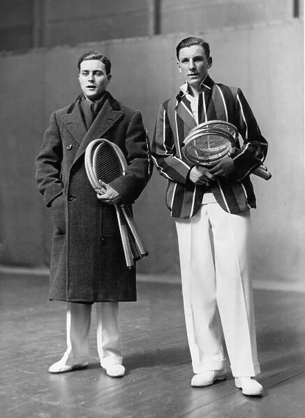 Tennis players Fred Perry and Barrelet de Ricou