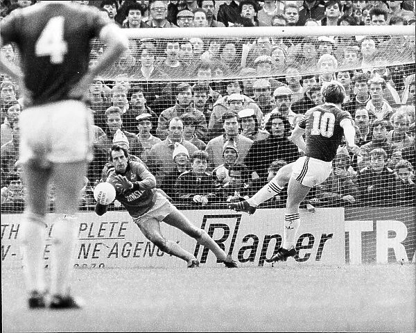 Tony Cottee strikes the West Ham penalty that ended Tottenham's faint title hopes