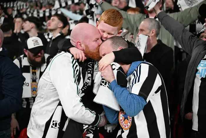 Framed Print : Toon Fans at Carabao Cup final 2025, Wembley. Liverpool 1 v Newcastle 2 Framed Print : Toon Fans at Carabao Cup final 2025, Wembley. Liverpool 1 v Newcastle 2
