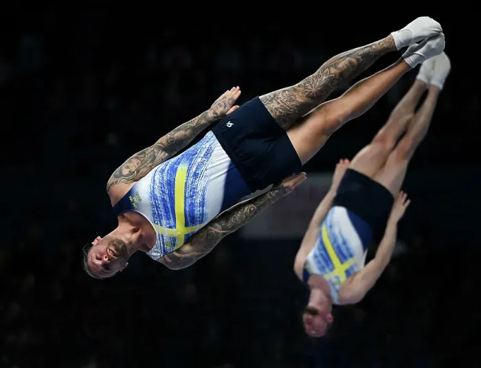 Framed Print : Trampoline Gymnastics World Championships, Birmingham 2023 Framed Print : Trampoline Gymnastics World Championships, Birmingham 2023