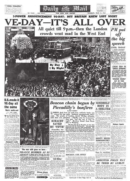 V. E. Day Daily Mail 8 May 1945