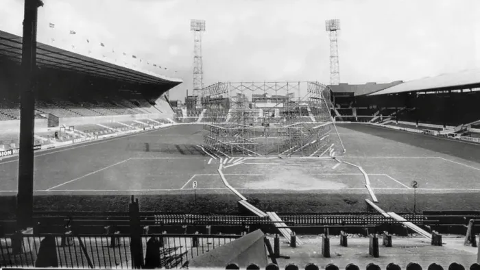 Framed Print : View of Old Trafford football ground 1976 Framed Print : View of Old Trafford football ground 1976