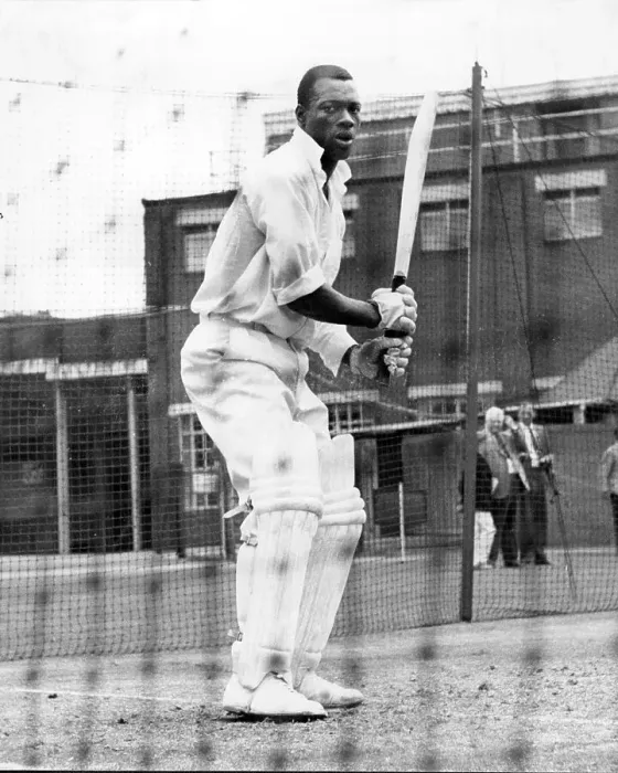 Framed Print : Wes Hall West Indies Cricketer 1963 Framed Print : Wes Hall West Indies Cricketer 1963