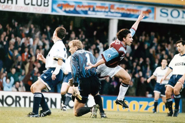Framed Print : West Ham's Matthew Holmes celebrates after scoring Framed Print : West Ham's Matthew Holmes celebrates after scoring