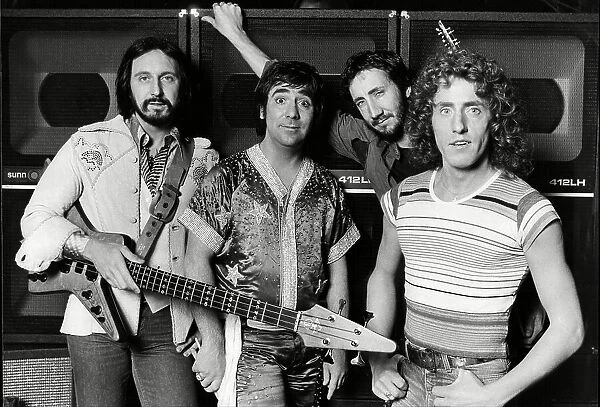 The Who L to R John Entwistle, Keith Moon, Pete Townshend and Roger Daltrey