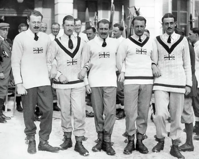 Framed Print : Winter Olympic Games 1924 - Bobsleigh team