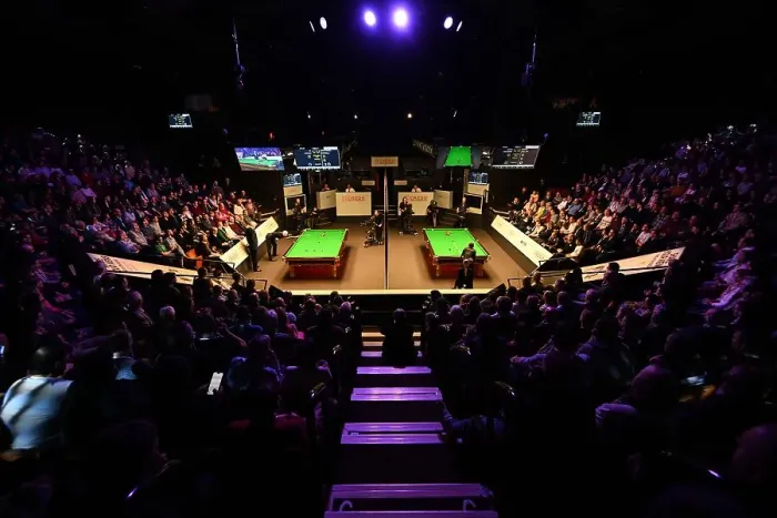 Framed Print : The World Snooker Championships 2023. The Crucible Theatre, Sheffield, UK Framed Print : The World Snooker Championships 2023. The Crucible Theatre, Sheffield, UK