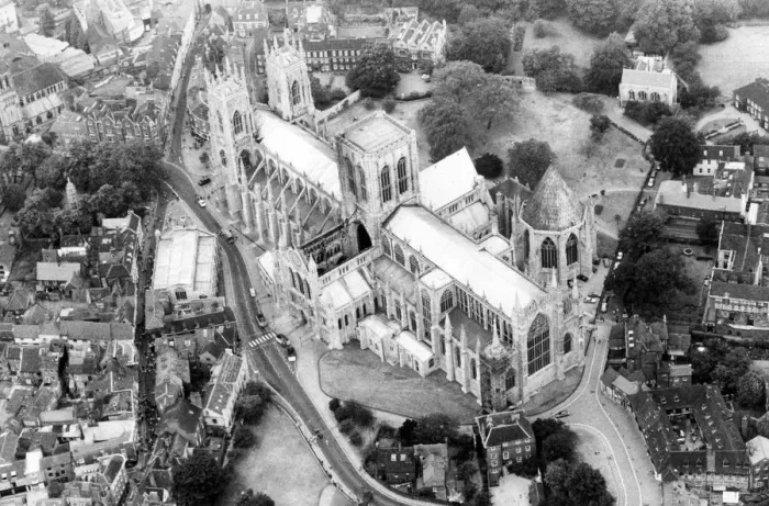 Framed Print : York Minster from the air Framed Print : York Minster from the air
