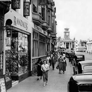 1930s view of town centre at Worthing in Sussex 1933