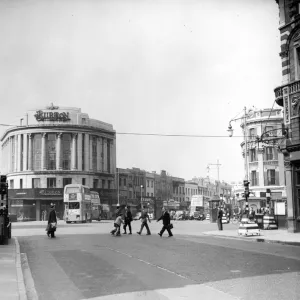 1950s view of the Elephant and Castle, London