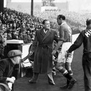 Allenby Chilton, Manchester United captain, after being sent off against Manchester City in the F.A. Cup Allenby Chilton, Manchester United captain, after being sent off against Manchester City in the F.A. Cup