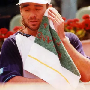 Andre Agassi at the French Open 1994 Andre Agassi at the French Open 1994