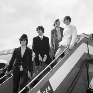 The Beatles at London Airport Print The Beatles at London Airport Print