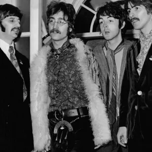 The Beatles Print: Four Members in Color The Beatles Print: Four Members in Color