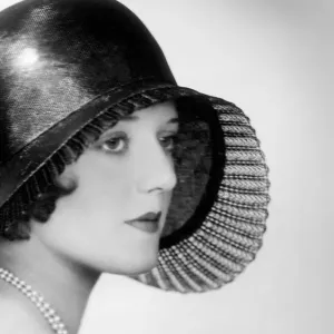 1930s Black Panamalac Hat Print 1930s Black Panamalac Hat Print