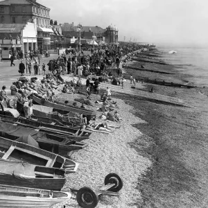 Boats on the beach in Bognor Regis Boats on the beach in Bognor Regis