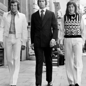 Bob McNab, Geoff Hurst, and Peter Marinello in Mens Fashion Print Bob McNab, Geoff Hurst, and Peter Marinello in Mens Fashion Print