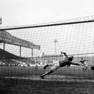 Bobby Charlton scores past Bert Trautmann Print Bobby Charlton scores past Bert Trautmann Print