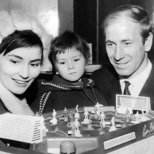 Bobby Charlton Print with Family at Harrogate Toy Fair 1967 Bobby Charlton Print with Family at Harrogate Toy Fair 1967