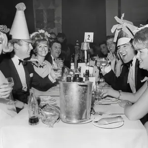 Bobby Moore and Wife Tina Across from Terry Venables Print Bobby Moore and Wife Tina Across from Terry Venables Print