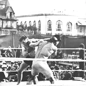Boxing match in Deauville in 1920