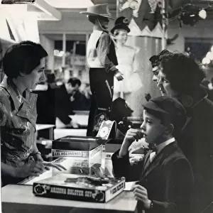 Boy in a toy shop 1959