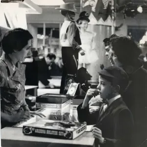 1959 Christmas Toy Shopping Print: Boy in a Toy Shop 1959 Christmas Toy Shopping Print: Boy in a Toy Shop