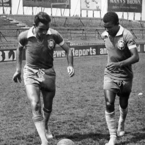 Brazil players training in their socks 1956 Brazil players training in their socks 1956