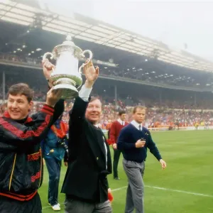 Brian Kidd and Alex Ferguson with the FA Cup Brian Kidd and Alex Ferguson with the FA Cup