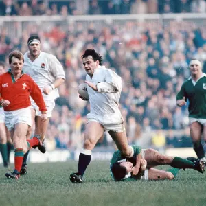 Will Carling in action Five Nations Championship England v Ireland at Twickenham Will Carling in action Five Nations Championship England v Ireland at Twickenham