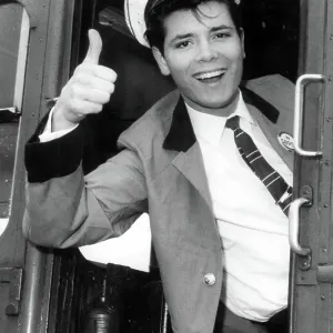Cliff Richard promoting the film Summer Holiday Cliff Richard promoting the film Summer Holiday