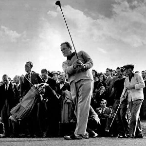 Comedian Bob Hope plays golf at Temple Club, Berkshire, 1952