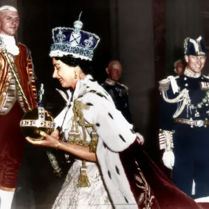 Queen Elizabeth II Coronation Smile Print