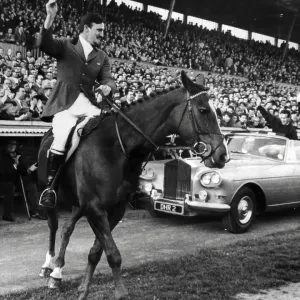 Coventry City Manager Jimmy Hill on Horseback Print 1967 Coventry City Manager Jimmy Hill on Horseback Print 1967