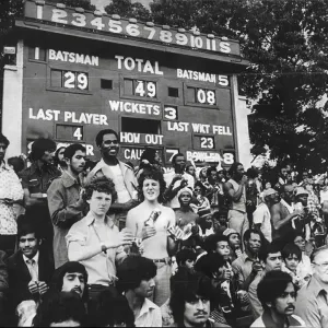 Crowd at Headingley for test match between England and West Indies 1976 Crowd at Headingley for test match between England and West Indies 1976
