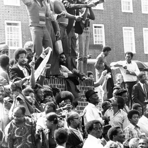 Crowd at the Oval for 1st test match between England and West Indies 1973 Crowd at the Oval for 1st test match between England and West Indies 1973