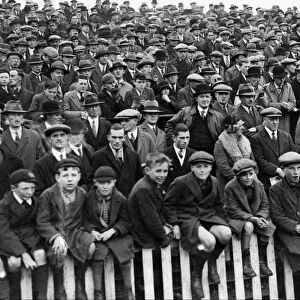 Crowds watching football match between Northampton Town and Norwich City