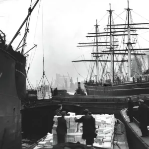 The Cutty Sark sailing ship in London Docks