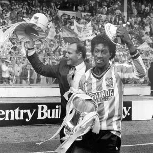 Dave Bennett celebrates with the FA Cup Dave Bennett celebrates with the FA Cup