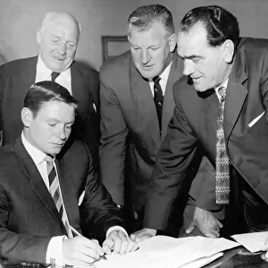 Dave Hilley, footballer signs for Newcastle United