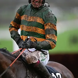 Declan Lavery, who rode A Wave Of The Sea in the Amateur Jockeys Handicap Chase, was left covered in mud after the race Cheltenham Festival week Declan Lavery, who rode A Wave Of The Sea in the Amateur Jockeys Handicap Chase, was left covered in mud after the race Cheltenham Festival week