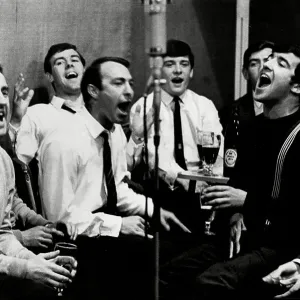 Tottenham Hotspur Footballers Recording Print 1963 Tottenham Hotspur Footballers Recording Print 1963