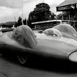 Donald Campbell's Bluebird Print 1960 Motor Racing Photograph Donald Campbell's Bluebird Print 1960 Motor Racing Photograph